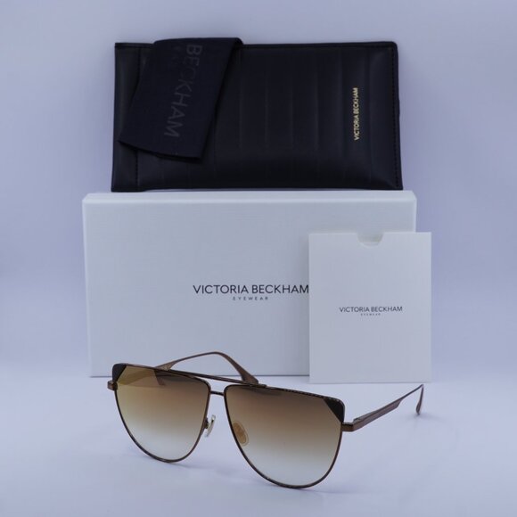 Victoria Beckham VB239S 230 Aviator Sunglasses – Brown/Brown Gradient - Picture 5 of 11